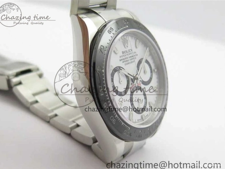 Rolex aaa copy Bezel White Sustainable 116500 Noob Edition on Bracelet Ceramic Best A SS Dial 1:1 2980 Daytona 1218